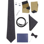 Men Blue Printed Accessory